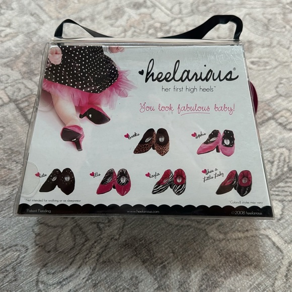 New - “Heelarious, Her First High Heels” Zebra print Kayla - Baby 0-6 Months - Picture 7 of 16